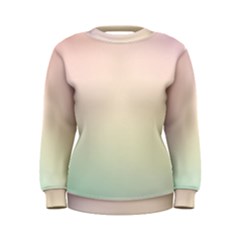 Rainbow Pastel, Purple, Gradient, Light, Led, Pink, Simple Women s Sweatshirt