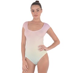 Rainbow Pastel, Purple, Gradient, Light, Led, Pink, Simple Short Sleeve Leotard  by kyorashop23