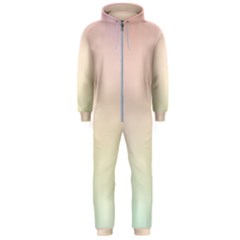 Rainbow Pastel, Purple, Gradient, Light, Led, Pink, Simple Hooded Jumpsuit (men)