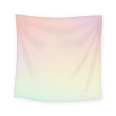 Rainbow Pastel, Purple, Gradient, Light, Led, Pink, Simple Square Tapestry (small)