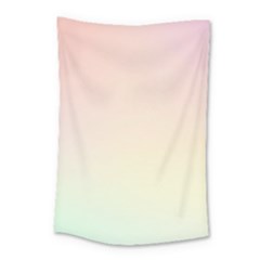 Rainbow Pastel, Purple, Gradient, Light, Led, Pink, Simple Small Tapestry