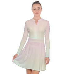 Rainbow Pastel, Purple, Gradient, Light, Led, Pink, Simple Long Sleeve Panel Dress by kyorashop23