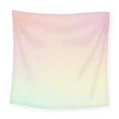 Rainbow Pastel, Purple, Gradient, Light, Led, Pink, Simple Square Tapestry (large)