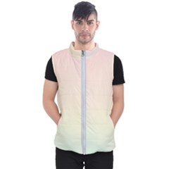 Rainbow Pastel, Purple, Gradient, Light, Led, Pink, Simple Men s Puffer Vest