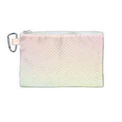 Rainbow Pastel, Purple, Gradient, Light, Led, Pink, Simple Canvas Cosmetic Bag (medium)