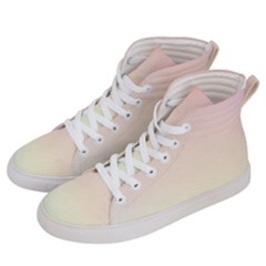 Rainbow Pastel, Purple, Gradient, Light, Led, Pink, Simple Men s Hi-top Skate Sneakers by kyorashop23