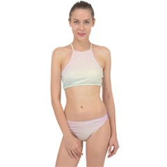 Rainbow Pastel, Purple, Gradient, Light, Led, Pink, Simple Halter Bikini Set by kyorashop23