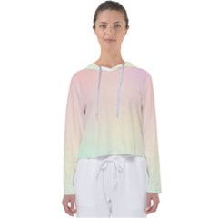 Rainbow Pastel, Purple, Gradient, Light, Led, Pink, Simple Women s Slouchy Sweat