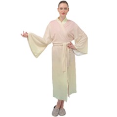 Rainbow Pastel, Purple, Gradient, Light, Led, Pink, Simple Maxi Velvet Kimono by kyorashop23