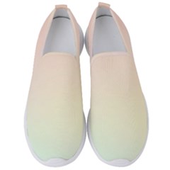 Rainbow Pastel, Purple, Gradient, Light, Led, Pink, Simple Men s Slip On Sneakers by kyorashop23