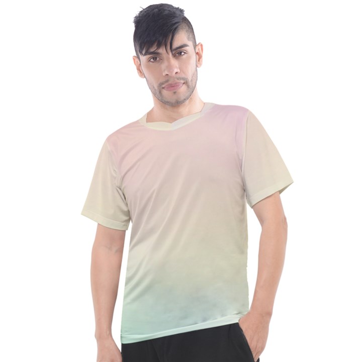 Rainbow Pastel, Purple, Gradient, Light, Led, Pink, Simple Men s Sport Top