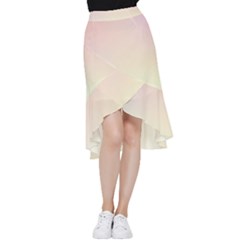 Rainbow Pastel, Purple, Gradient, Light, Led, Pink, Simple Frill Hi Low Chiffon Skirt by kyorashop23