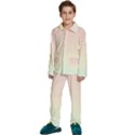 Rainbow Pastel, Purple, Gradient, Light, Led, Pink, Simple Kids  Long Sleeve Velvet Pajamas Set View1