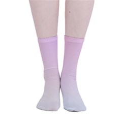 Rainbow Pastel, Purple, Gradient, Light, Led, Pink, Simple Smooth Crew Length Tube Socks