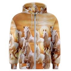 Seven Horses, Sun Men s Zipper Hoodie