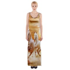 Seven Horses, Sun Thigh Split Maxi Dress by kyorashop23