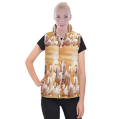 Seven Horses, Sun Women s Button Up Vest