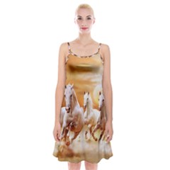 Seven Horses, Sun Spaghetti Strap Velvet Dress