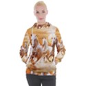 Seven Horses, Sun Women s Hooded Pullover View1