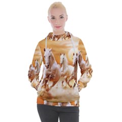 Seven Horses, Sun Women s Hooded Pullover