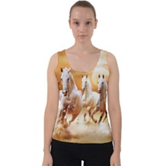 Seven Horses, Sun Velvet Tank Top by kyorashop23