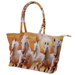 Seven Horses, Sun Canvas Shoulder Bag