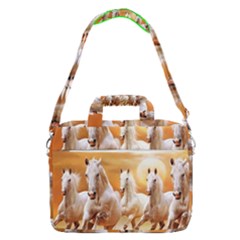 Seven Horses, Sun Macbook Pro 15  Shoulder Laptop Bag by kyorashop23