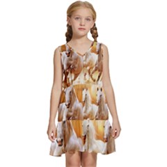 Seven Horses, Sun Kids  Sleeveless Tiered Mini Dress by kyorashop23