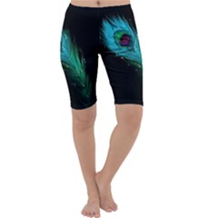 Shree Krishna, Feather, Lord, Rainbows Cropped Leggings 