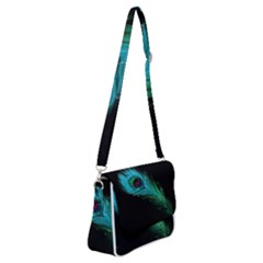 Shree Krishna, Feather, Lord, Rainbows Shoulder Bag With Back Zipper by kyorashop23