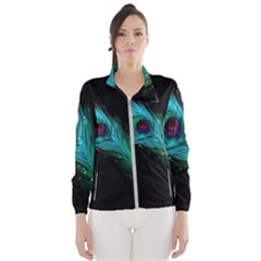 Shree Krishna, Feather, Lord, Rainbows Women s Windbreaker by kyorashop23