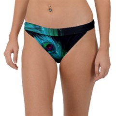 Shree Krishna, Feather, Lord, Rainbows Band Bikini Bottoms by kyorashop23