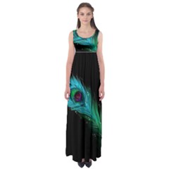 Shree Krishna, Feather, Lord, Rainbows Empire Waist Maxi Dress by kyorashop23