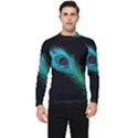 Shree Krishna, Feather, Lord, Rainbows Men s Long Sleeve Rash Guard View1