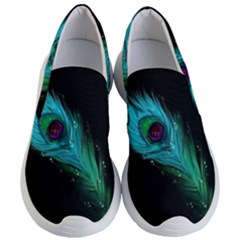 Shree Krishna, Feather, Lord, Rainbows Women s Lightweight Slip Ons by kyorashop23