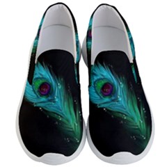 Shree Krishna, Feather, Lord, Rainbows Men s Lightweight Slip Ons by kyorashop23