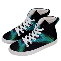 Shree Krishna, Feather, Lord, Rainbows Men s Hi-top Skate Sneakers by kyorashop23