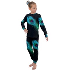 Shree Krishna, Feather, Lord, Rainbows Kids  Long Sleeve Set 