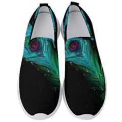 Shree Krishna, Feather, Lord, Rainbows Men s Slip On Sneakers by kyorashop23