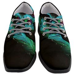 Shree Krishna, Feather, Lord, Rainbows Women Heeled Oxford Shoes by kyorashop23