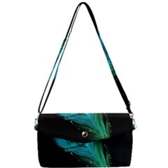 Shree Krishna, Feather, Lord, Rainbows Removable Strap Clutch Bag