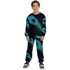 Shree Krishna, Feather, Lord, Rainbows Kids  Sweatshirt Set