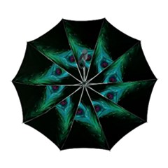 Shree Krishna, Feather, Lord, Rainbows Automatic Folding Umbrella With Case (large)