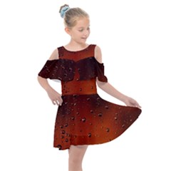 Water Drops, Lui, Amazing Kids  Shoulder Cutout Chiffon Dress by kyorashop23