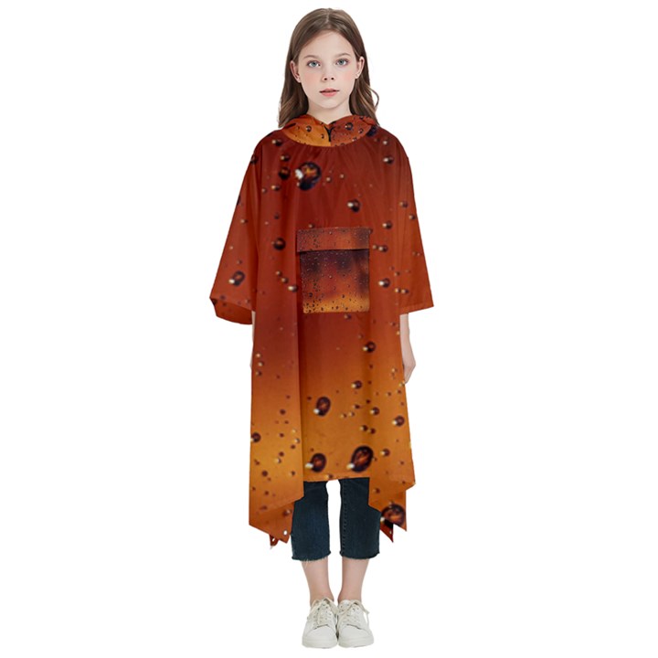 Water Drops, Lui, Amazing Kids  Hooded Rain Ponchos