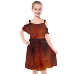 Water Drops, Lui, Amazing Kids  Cut Out Shoulders Chiffon Dress by kyorashop23