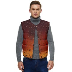 Water Drops, Lui, Amazing Men s Button Up Puffer Vest	