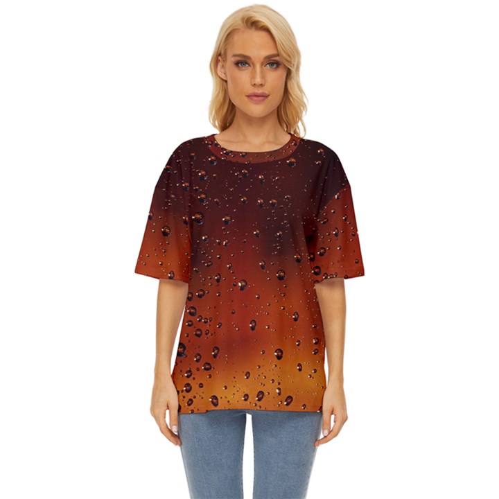 Water Drops, Lui, Amazing Oversized Basic T-Shirt