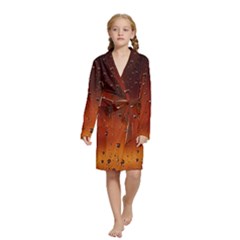 Water Drops, Lui, Amazing Kids  Long Sleeve Velvet Lounge Robe