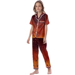 Water Drops, Lui, Amazing Kids  Satin Short Sleeve Pajamas Set by kyorashop23